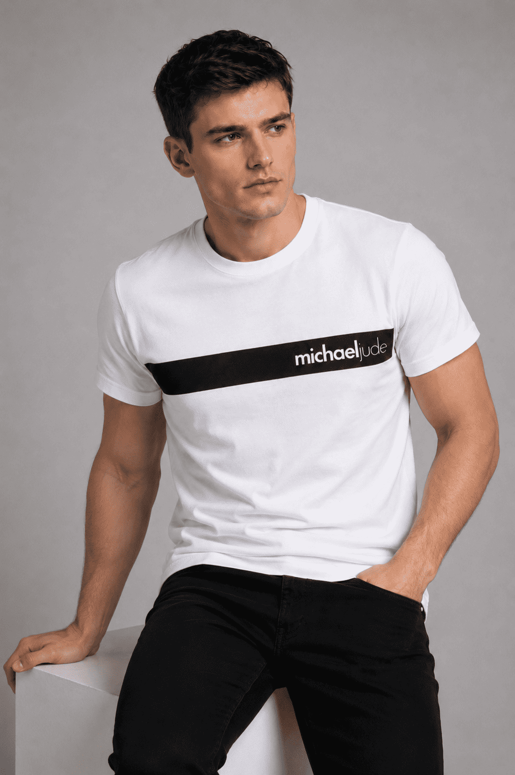 Minimal Stripe Premium White