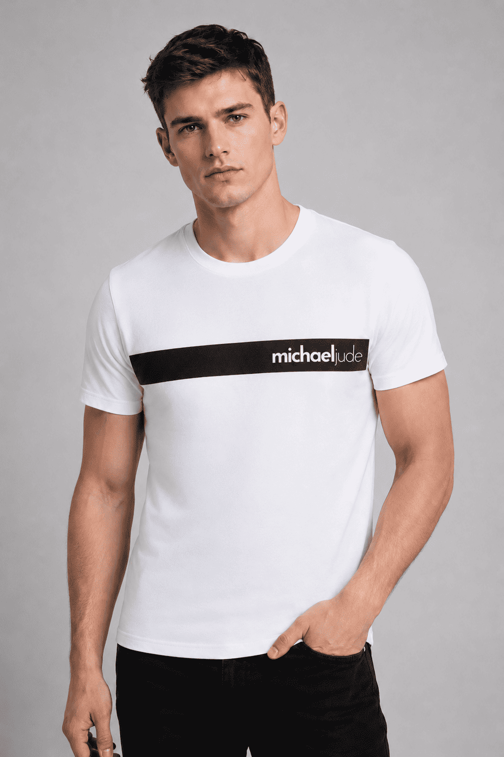 Minimal Stripe Premium White
