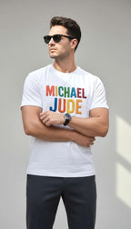 Multicolor Typography White