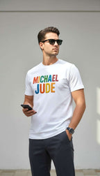 Multicolor Typography White